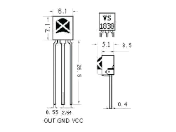 IR Receiving Head VS1838B Remote Control Receiver - Image 2